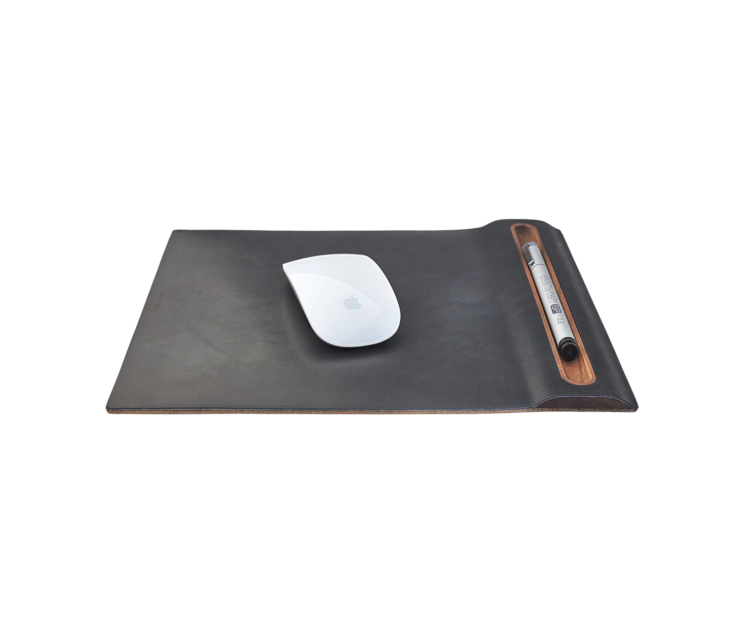 Leather Mousepad with Pen TrayLeather Mousepad with Pen Tray